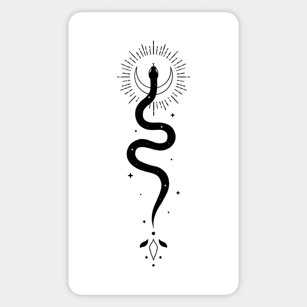 Celestial Snake Sticker by xyz_studio